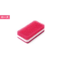 台所用スポンジ ハードタイプ ローズ1個入（個装）